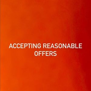 Open to reasonable offers!